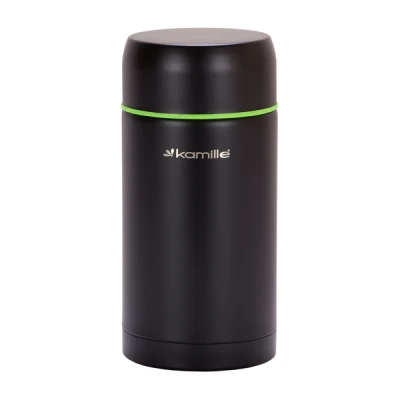 TERMOS OBIADOWY 1000ML NIERDZEWNY CZARNY 2093