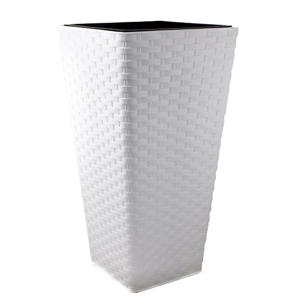 DONICA *RATTANA SLIM* KWADRAT 30 BIAŁY + WKŁAD