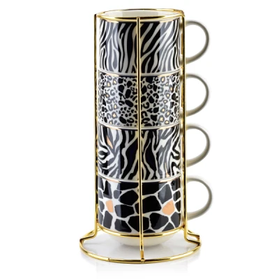 MON-KPL. 4 FILIŻANEK 250ML WILD 0243