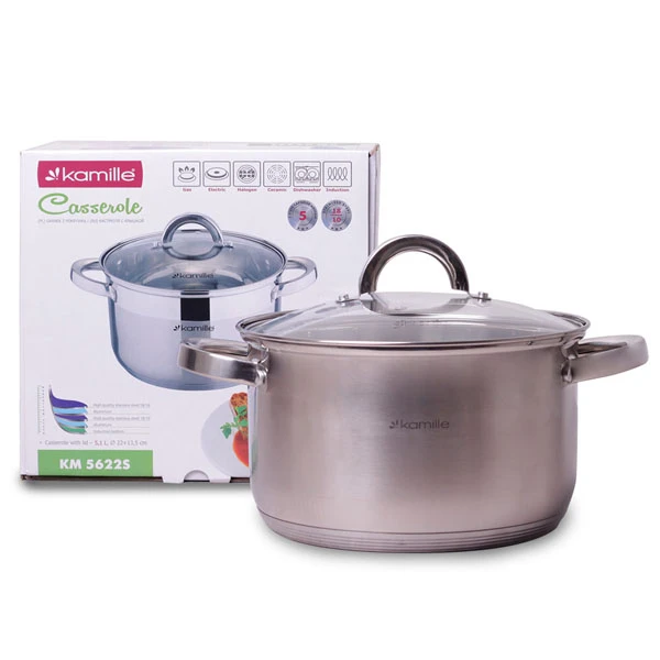 GARNEK 5,1L 22CM Z/P NIERDZEWNY 5622S