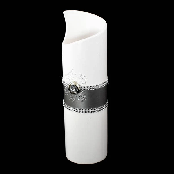 CER-WAZON TUBA MINI *DEKOR PASEK-BIAŁY* C-400P