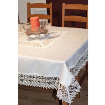 MESA-OBRUS GIPIURA 140X180 KREM 288