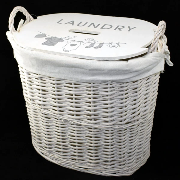 MON-KOSZ WIKLINOWY NA PRANIE 42X27X37 BIAŁY 0385