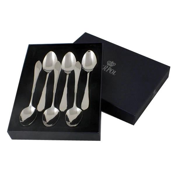 GER-*MONA* ZESTAW ŁYŻECZEK DO HERBATY 6 CZ. POLEROWANY