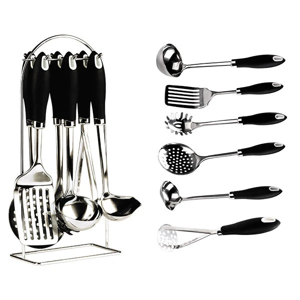 SPL-1544 ZESTAW 6 PRZYBORÓW KUCHENNYCH NA STOJAKU