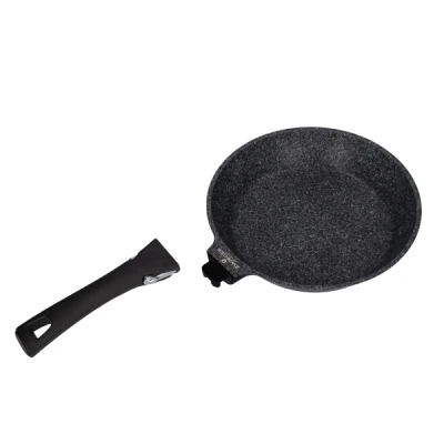 ZWIEGER-PATELNIA 28CM *BLACK STONE CONNECT* Z ODPINANĄ RĄCZKĄ