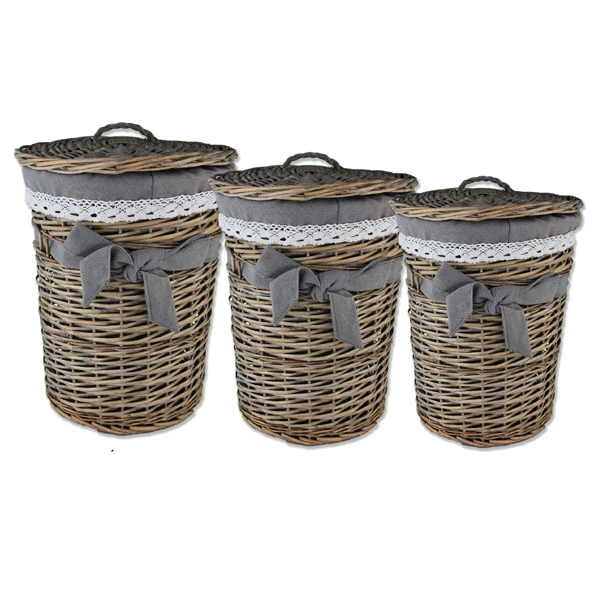 MON-KOSZ WIKLINOWY OKRĄGŁY SZARY DUŻY 5125