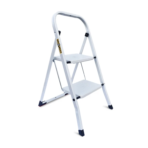 DRA-DRABINA STALOWA JEDNOSTRONNA *2* STOPNIOWA MINIFERO BIAŁA