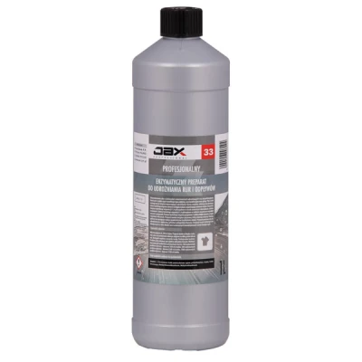 JAX-33 PROFESJONALNY ENZYMATYCZNY PREPARAT DO UDROŻNIANIA RUR I ODPŁYWÓW *JAX PROFESSIONAL* 1L