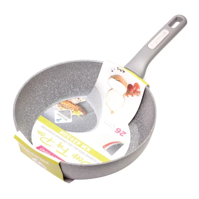 PATELNIA 26CM GŁĘBOKA GRANITOWA 4293GR