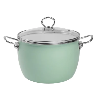 RYB-GARNEK EMALIOWANY OKUWANY  22 Z/P 5L ZIELONY  MARYNA