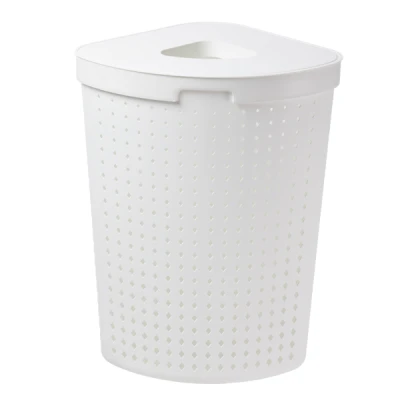 SK-KOSZ NAROŻNY NA BIELIZNĘ BIAŁY 6030