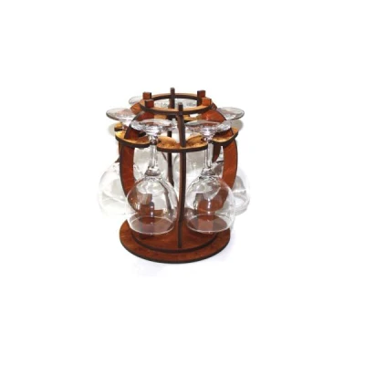 AN-KPL. STOJAK BARYŁKA+KIELISZEK WINO 688