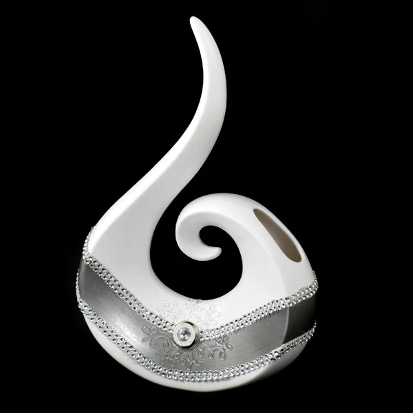 CER-STROIK WIOLONCZELA ŚREDNIA *DEKOR PASEK-BIAŁY* C-232P