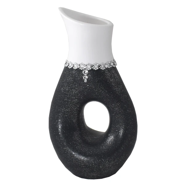 CER-WAZON KARAFKA Z DZIURĄ *DECOR BROKAT* C-435B