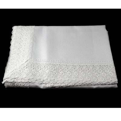 MESA-OBRUS 404 *GIPIURA* BIAŁY 140X220