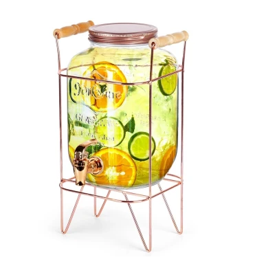 ORION-SŁÓJ DO NAPOJÓW Z KRANIKIEM I STOJAKIEM ZŁOTYM 3,8L 139602