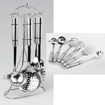 SPL-1542 ZESTAW 6 PRZYBORÓW KUCHENNYCH NA STOJAKU