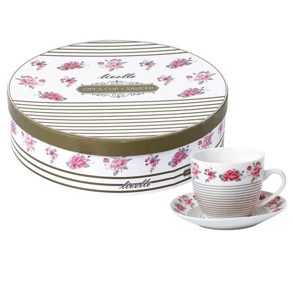 TOM-KPL. FILIŻANEK+SPODEK 6+6 250ML CR6-31