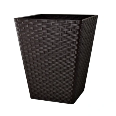 DONICA RATTANA KWADRAT 40 CIEMNY BRĄZ + WKŁAD