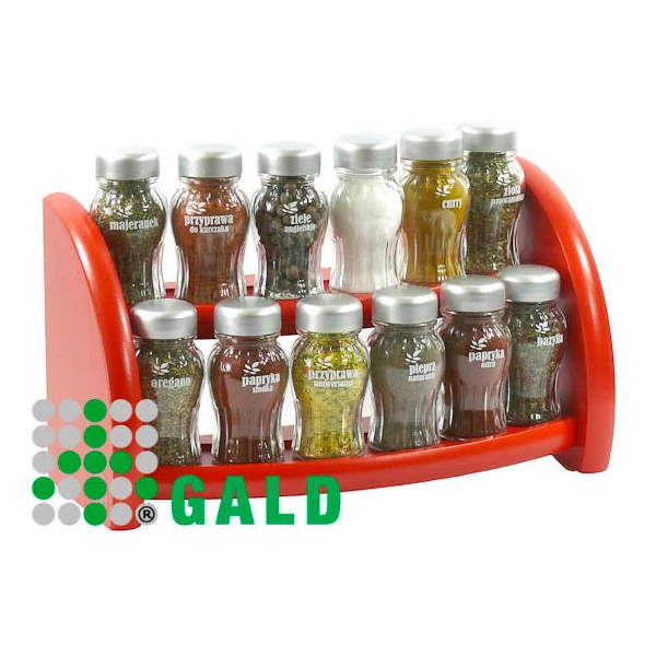 GALD-PÓŁKA STOJ/WISZ.12 *S* CHROM CZERWONY