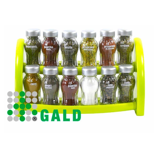 GALD-PÓŁKA STOJ/WISZ.12 *S* CHROM ZIELONA