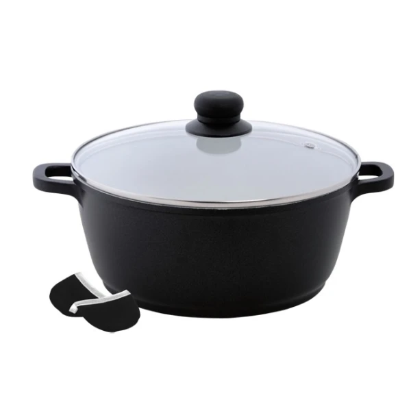 KH-3874 GARNEK Z POWLOKĄ CERAMICZNĄ 28CM