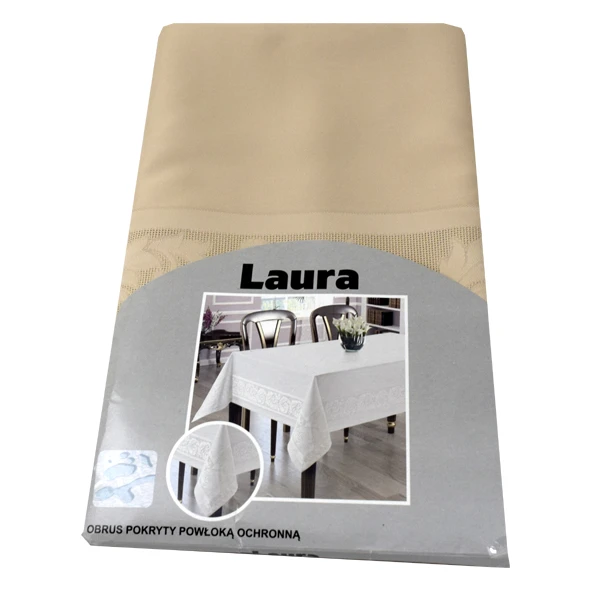 MESA-OBRUS *LAURA* BEŻ 140X220 320