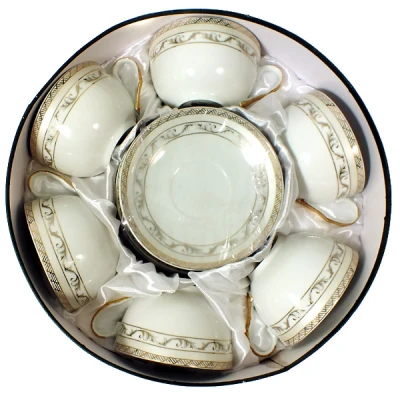 SAL-KPL. FILIŻANEK+SPODKI 6+6 *MAGDALENA GA043* 300ML