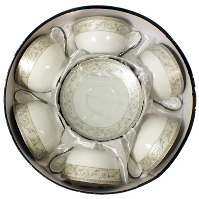 SAL-KPL. FILIŻANEK+SPODKI 6+6 *MAGDALENA GA050* 300ML