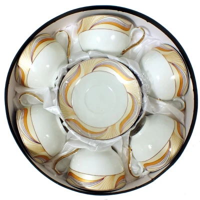 SAL-KPL. FILIŻANEK+SPODKI 6+6 *MAGDALENA GA1378G* 300ML