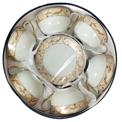 SAL-KPL. FILIŻANEK+SPODKI 6+6 *MAGDALENA GA1381G* 300ML