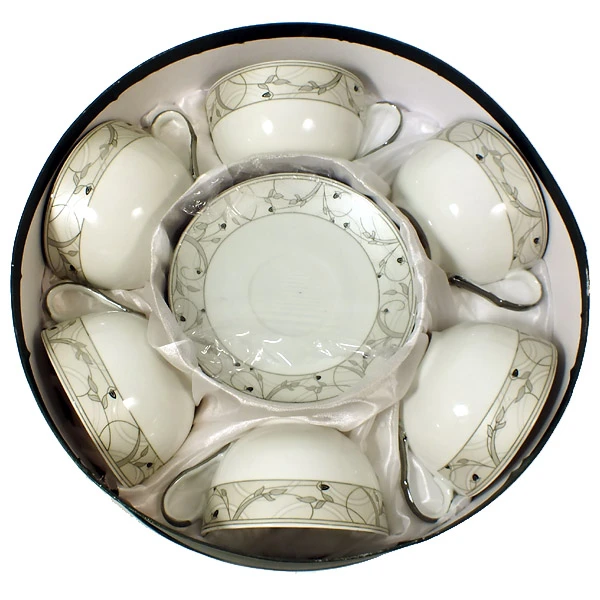 SAL-KPL. FILIŻANEK+SPODKI 6+6 *MAGDALENA GA1381S* 300ML