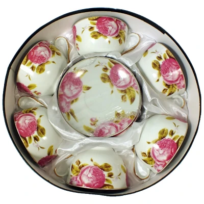 SAL-KPL. FILIŻANEK+SPODKI 6+6 *MAGDALENA GA281* 300ML