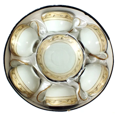 SAL-KPL. FILIŻANEK+SPODKI 6+6 *MAGDALENA GA313* 300ML