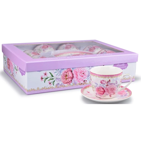 TOM-KPL. FILIŻANEK+SPODEK 6+6 250ML CR6K-21