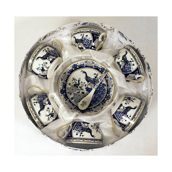 4WD-KPL. KAWA 6+6+ŁYŻECZKI *PAW NIEBIESKIE* PAW018N