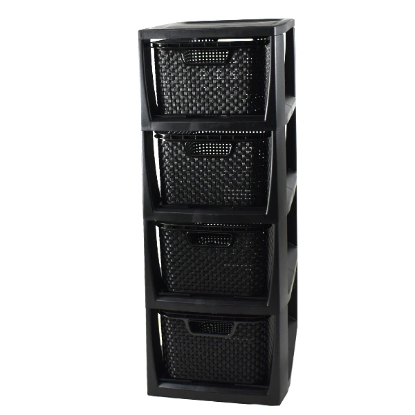 BRANQ-STOJAK Z 4 KOSZYKAMI *CZARNY* /1726/