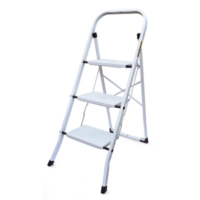 DRA-DRABINA STALOWA JEDNOSTRONNA *3* STOPNIOWA MINIFERO BIAŁA