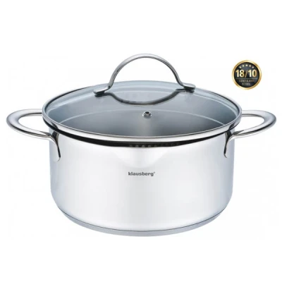 KB7218 GARNEK NIERDZEWNY Z POKRYWĄ 24CM 5,6L