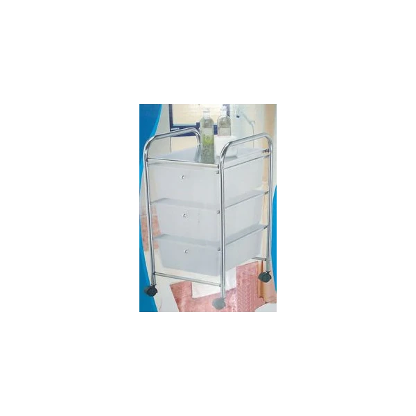 MX3001-REGAŁ NIERDZ. NA KÓLKACH *3* SZUFLADY PLASTIK