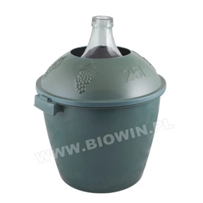 BIOWIN-BALON DO WINA 25L Z WĄSKĄ SZYJKĄ ZIELONY