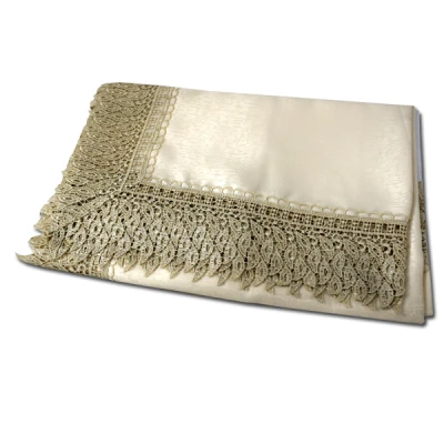 BOT/CH-OBRUS 140*220 *GIPIURA* ART.144 ZŁOTY