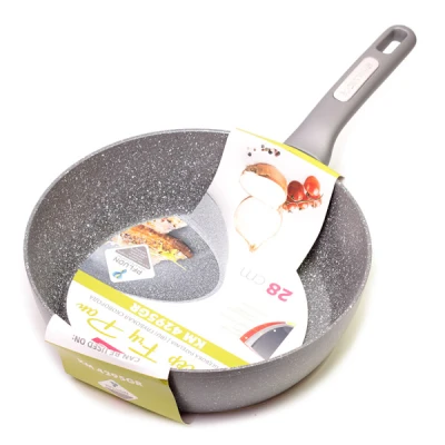 PATELNIA 28CM GŁĘBOKA GRANITOWA 4295GR