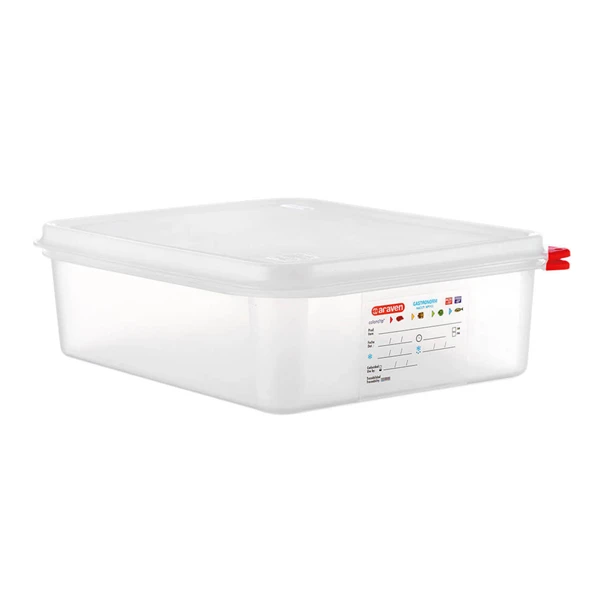 ST-POJEMNIK GN 1/2 100MM POLIPROPYLEN Z POKRYWĄ SZCZELNĄ  162105