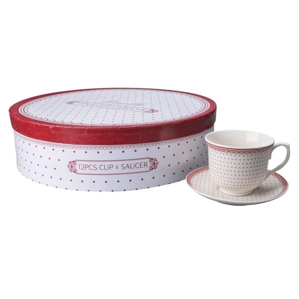 TOM-KPL. FILIŻANEK+SPODEK 6+6 250ML CR66-54