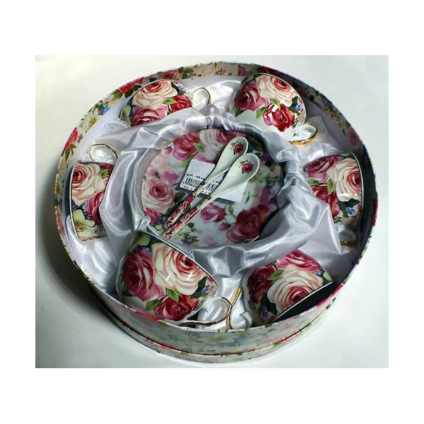 4WD-KPL. KAWA 6+6+ŁYŻECZKI *RÓŻA RÓŻOWA* RRO018