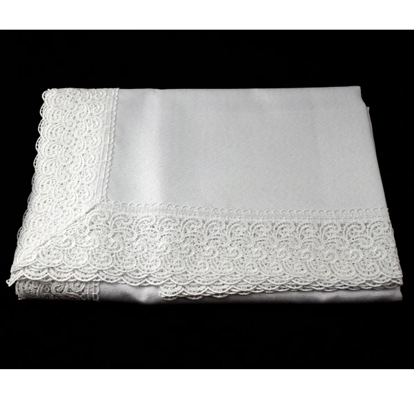 MESA-OBRUS 404 *GIPIURA* BIAŁY 140X300