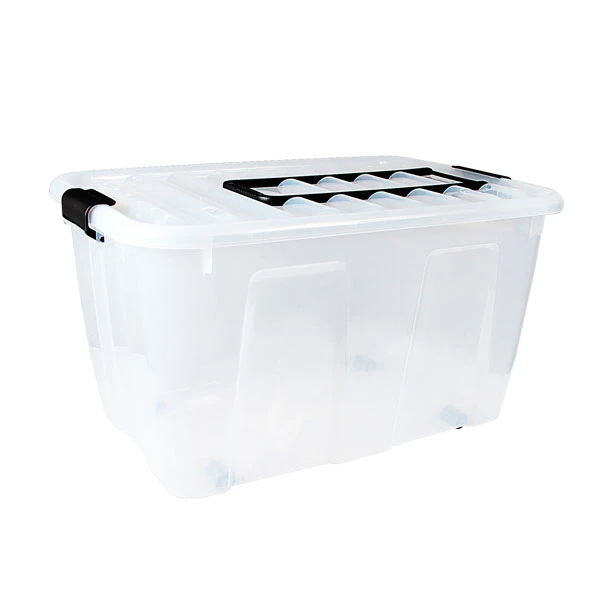 SK-POJEMNIK HOME BOX 70L Z RĄCZKĄ NA KÓŁKACH /2229/