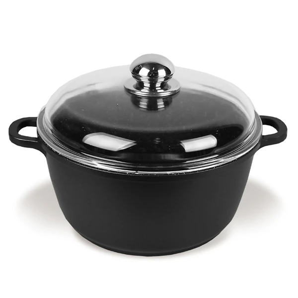 SPL-4628C GARNEK 28CM/5,8L Z/P CZARNY